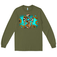 Army Green faith cross Long Sleeve Tee - JahusDesignShop