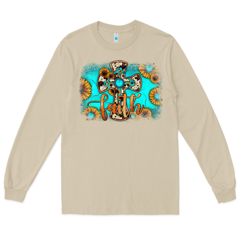 Faith Cross Long Sleeve Tee by JahusDesignShop | Teevron