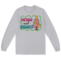 Moon Dust merry and bright christmas tree Long Sleeve Tee - MaliasSmallBusiness