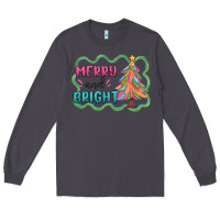Smoke merry and bright christmas tree Long Sleeve Tee - MaliasSmallBusiness