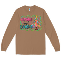 Toasted Coconut merry and bright christmas tree Long Sleeve Tee - MaliasSmallBusiness