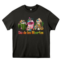 Asphalt mexican día de los muertos coffee cups Heavy Core Tee - FaDigitalArtStudio