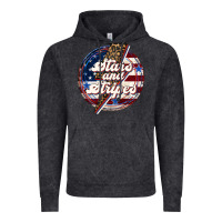 Vintage Black Western Stars and Stripes Vintage Hoodie - LillyAllenDesigns
