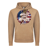 Vintage Coffee Western Stars and Stripes Vintage Hoodie - LillyAllenDesigns