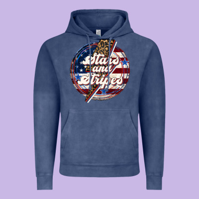 Western Stars And Stripes Vintage Hoodie Designed By Lillyallendesigns