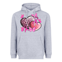 Heather Grey Cancer hearts Cancer Awaneress Heavyweight Hoodie - HowdyJamesFarm