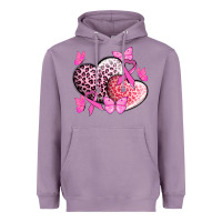 Lavender Cancer hearts Cancer Awaneress Heavyweight Hoodie - HowdyJamesFarm