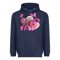 Navy Cancer hearts Cancer Awaneress Heavyweight Hoodie - HowdyJamesFarm