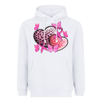 White Cancer hearts Cancer Awaneress Heavyweight Hoodie - HowdyJamesFarm