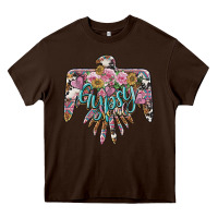 Chocolate Brown gypsy soul thunderbird Heavy Core Tee - BarkalooDesign