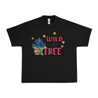 Black wild and free Urban Heavy Tee - MaliasSmallBusiness