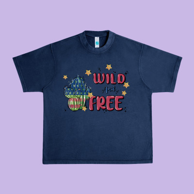 Wild And Free Urban Heavy Tee Designed By Maliassmallbusiness