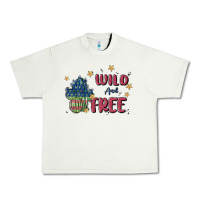 Pistachio wild and free Urban Heavy Tee - MaliasSmallBusiness