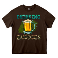 Chocolate Brown drinking buddies with beer Heavy Core Tee - HRA Design Shop
