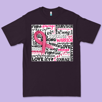Breast Cancer Ribbon Premium Tee Designed By Jahusdesignshop
