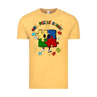 Vintage Mustard one puzzle bougie Vintage Tee - MaliasSmallBusiness