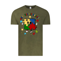 Vintage Olive one puzzle bougie Vintage Tee - MaliasSmallBusiness