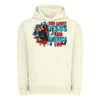 Pigment Pistachio She love Jesus and America too Urban Hoodie - FaDigitalArtStudio