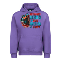 Tulip She love Jesus and America too Urban Hoodie - FaDigitalArtStudio