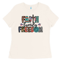 Bone faith family freedom Ladies Tee - CowhideDigitalArt