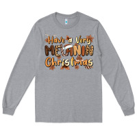 Heather Grey have a very melanin christmas Long Sleeve Tee - MaliasSmallBusiness