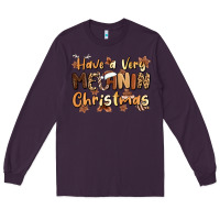 Plum have a very melanin christmas Long Sleeve Tee - MaliasSmallBusiness