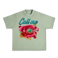 Oil Green call me roses and pink telephone Urban Heavy Tee - AdoDesignShop