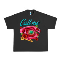 Pigment Black call me roses and pink telephone Urban Heavy Tee - AdoDesignShop
