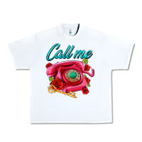 White call me roses and pink telephone Urban Heavy Tee - AdoDesignShop