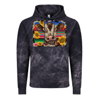 Cloud Black western background baby calf Vintage Hoodie - BarkalooDesign