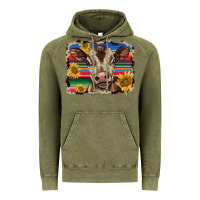 Vintage Olive western background baby calf Vintage Hoodie - BarkalooDesign