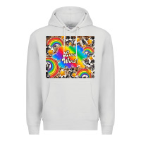 Dove Grey love wins Premium Hoodie - TumblerDesignByShophia