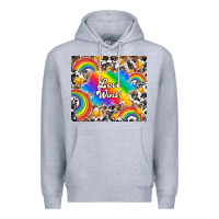 Heather Grey love wins Premium Hoodie - TumblerDesignByShophia