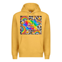 Mustard love wins Premium Hoodie - TumblerDesignByShophia