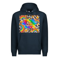 Navy love wins Premium Hoodie - TumblerDesignByShophia