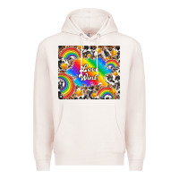 Pale Pink love wins Premium Hoodie - TumblerDesignByShophia