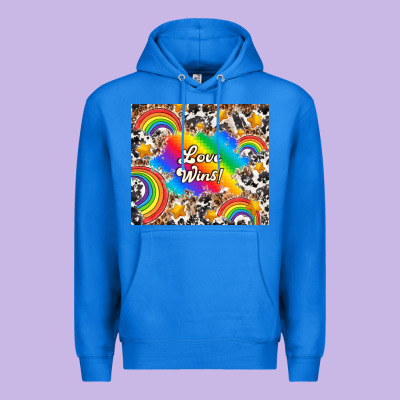 Love Wins Premium Hoodie Designed By Tumblerdesignbyshophia