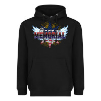 Black happy memorial day Heavyweight Hoodie - HowdyJamesFarm