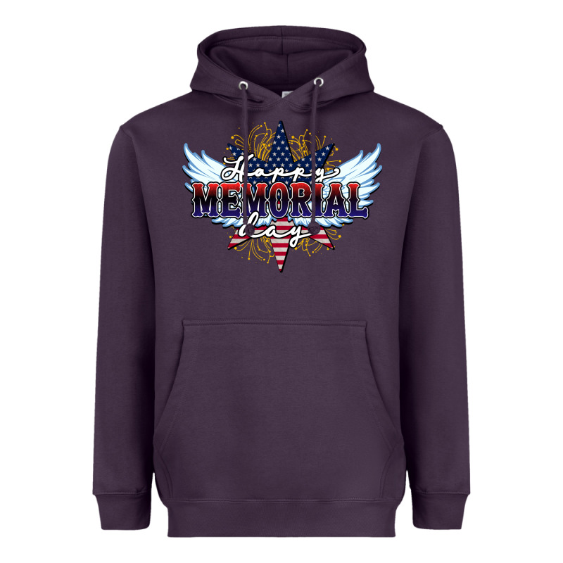 Happy Memorial Day Heavyweight Hoodie by HowdyJamesFarm | Teevron