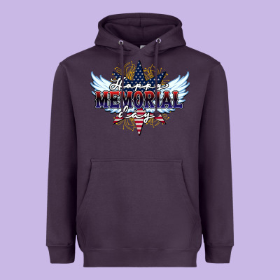 Happy Memorial Day Heavyweight Hoodie Designed By Howdyjamesfarm