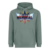 Sage happy memorial day Heavyweight Hoodie - HowdyJamesFarm