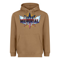 Toasted Coconut happy memorial day Heavyweight Hoodie - HowdyJamesFarm
