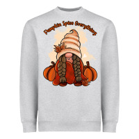 Heather Grey Pumpkin spice every thing Heavyweight Sweatshirt - NancyCooperArtShop
