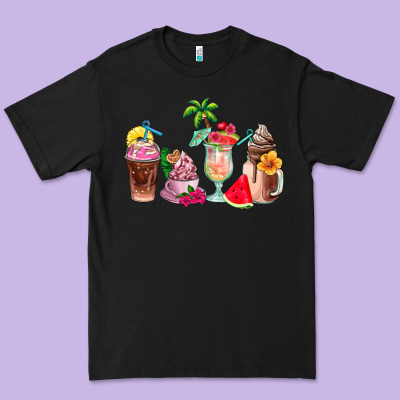 Summer Coffee Cups Premium Tee Designed By Adodesignshop