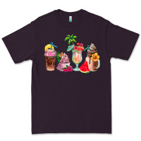 Plum summer coffee cups Premium Tee - AdoDesignShop