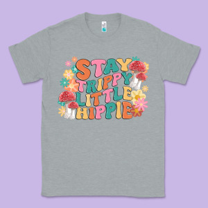 Stay Trippy Little Hippie Classic Tee Designed By Maliassmallbusiness