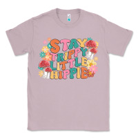 Lilac stay trippy little hippie Classic Tee - MaliasSmallBusiness