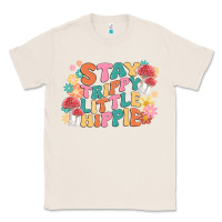 Natural stay trippy little hippie Classic Tee - MaliasSmallBusiness