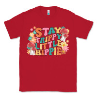 Red stay trippy little hippie Classic Tee - MaliasSmallBusiness