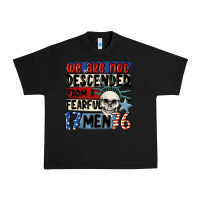 Black we are not descended from a fearful me Urban Heavy Tee - MaliasSmallBusiness
